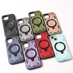 Mag Safe Magnetic Ring Stand Case Rugged Cover For iPhone 16 15 Pro Max 14 13 12