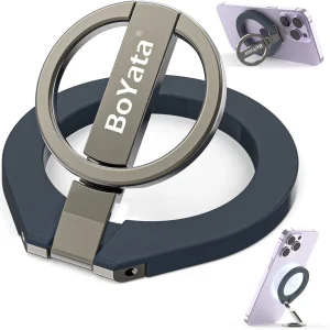 BoYata Magnetic Phone Ring Holder, 360° Rotating Phone Grip for MagSafe