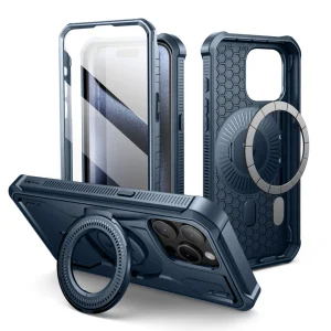 Dexnor Case for iPhone 12 13 14 15 Pro Max Plus with Magsafe Ring Kickstand