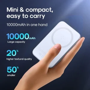 Joyroom JR‑W020 – 10,000 mAh Powerful Magnetic Wireless Power Bank