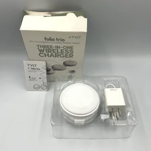 TYLT Folio Trio Wireless Charger White 3-in-1 MagSafe Travel