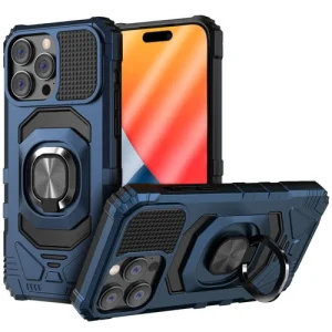 iPhone 15 Pro Max 15 Pro 15+ Plus Hard Hybrid Magnetic Ring Kickstand Case Cover